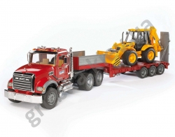  ()  MACK     -  BRUDER JCB 4CX 1:16 (made in Germany) (02813)
