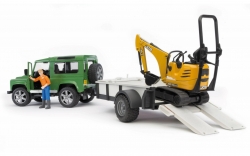   BRUDER Land Rover Defender  , - JCB   1:16  (02593)